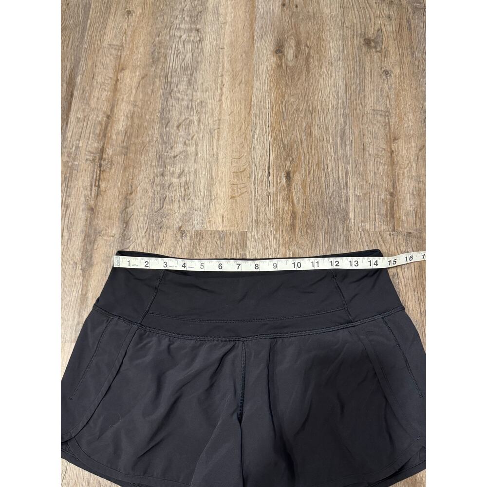 Lululemon Women's Black Speed Up Short Size 6 - Picture 6 of 7